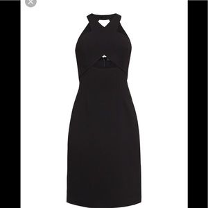 BCBGMAXAZRIA  cut out halter dress “Carly”